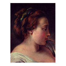 Young Girl Jeune fille by Francois Boucher Postcards