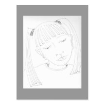Young Girl Postcard