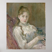 Young Girl with Cat, 1892 Poster
