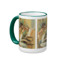 Young Girls at the Piano by Pierre Auguste Renoir Mugs