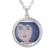 Young Goddess "K" Necklace