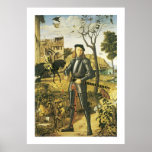 Young Knight in a Landscape Posters