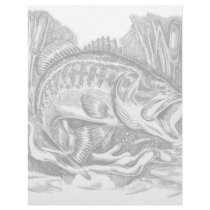 Young Largemouth Bass Customized Letterhead