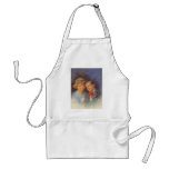Young Love, Vintage Girl & Boy Valentine Portrait Apron