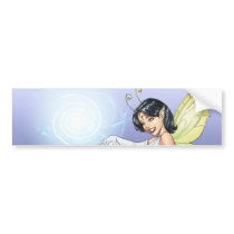 Young Magical Elf Fairy by Al Rio Bumper Sticker