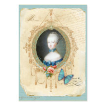 Young Marie Antoinette Business Cards