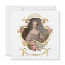 Young Marie Antoinette Invitation Cards
