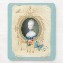 Young Marie Antoinette n Butterfly Art Mousepad mousepads
