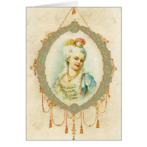 Young Marie Antoinette Portrait Greeting Cards