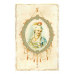 Young Marie Antoinette Portrait Stationery Design