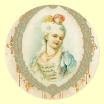 Young Marie Antoinette Portrait Stickers Tags stickers