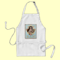 Young Marie Antoinette with Pink Roses aprons