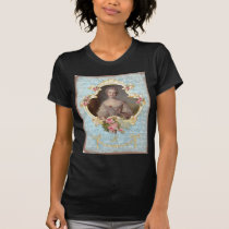 Young Marie Antoinette with Pink Roses t-shirts