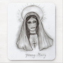 Young Mary Mousepads