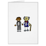 Young Old Back Asian Couple cards