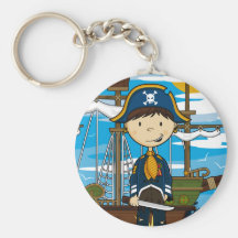 Young Pirate Captain Keychain