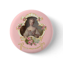 Young Princess Louise Marie of France Button Pin