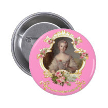Young Princess Louise Marie of France Button Pin buttons
