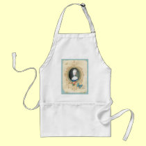 Young Queen Marie Antoinette n Butterfly Apron aprons