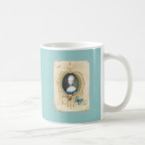 Young Queen Marie Antoinette n Butterfly Print Mug mugs