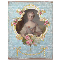 Young Queen Marie Antoinette Pink Roses Art Print Full Color Flyer