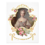 Young Queen Marie Antoinette Pink Roses Cards Custom Invites