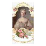 Young Queen Marie Antoinette Pink Roses Cards Personalized Photo Card