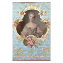 Young Queen Marie Antoinette Pink Roses Invitation Stationery Paper
