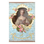 Young Queen Marie Antoinette Pink Roses Invitation Stationery Paper