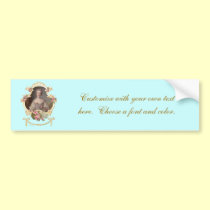 Young Queen Marie Antoinette Roses Bumper Stickers bumper stickers