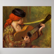Young Spanish Woman by Pierre Auguste Renoir