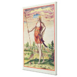 Young Woman from a Neighbouring Tribe to the Stretched Canvas Prints