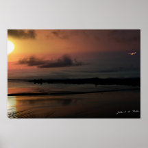 Youngs Bay: sunrise at low tide Poster