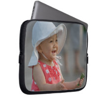 Your baby on a laptop sleeve