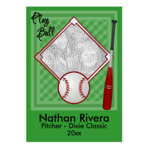 Your Baseball Trading Card Business Card Templates