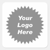 Your business logo here promo stickers