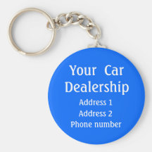 Your car dealership keychain