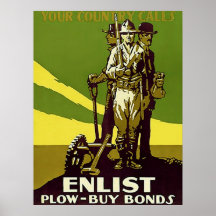 Your Country Calls ~ Vintage World War 1. Posters