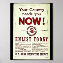Your Country Needs You Now Print