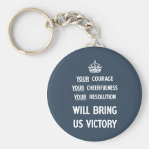 Your Courage Your Cheerfulness Your Resolution Keychains