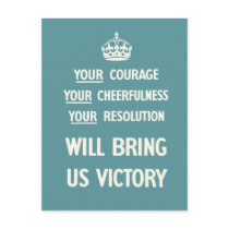 Your Courage Your Cheerfulness Your Resolution Postcards