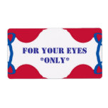 YOUR EYES ONLY label