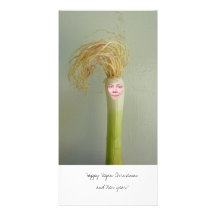 Your Face on Spring Onion Photo Card
