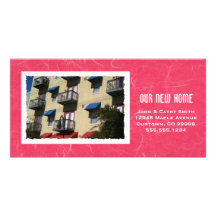 Your Framed New Home Photograph Custom New Address Photo Card Template