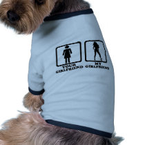 Your girlfriend my girlfriend doggie t-shirt