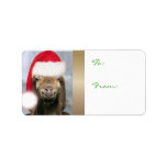 YOUR GOAT PHOTO Goat Christmas Gift Tag labels