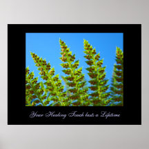 Your Healing Touch Lasts a Lifetime art Nature Poster