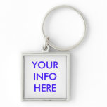 YOUR INFO  HERE KEY CHAIN