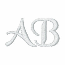 Your initials. Customizable Black & White Monogram
