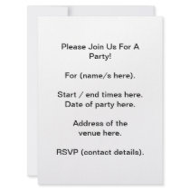 Your Letter. Custom Monogram. Black and White Custom Invitation